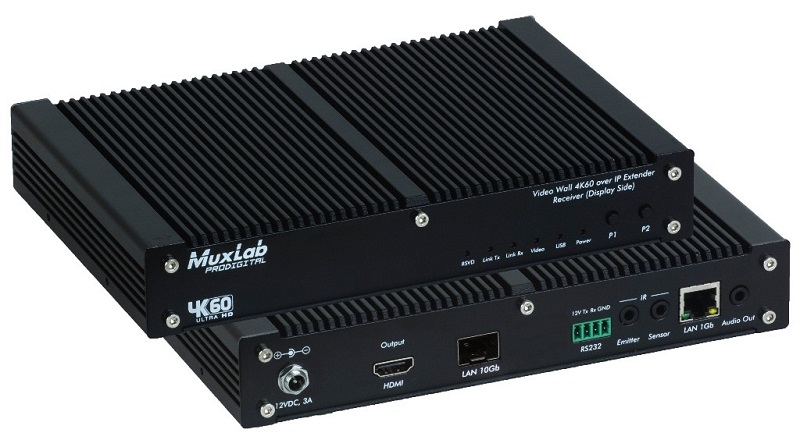 MuxLab AV over IP 4K/60 Uncompressed Extender, Fiber MuxLab AV over IP 4K/60 Uncompressed Extender, Fiber